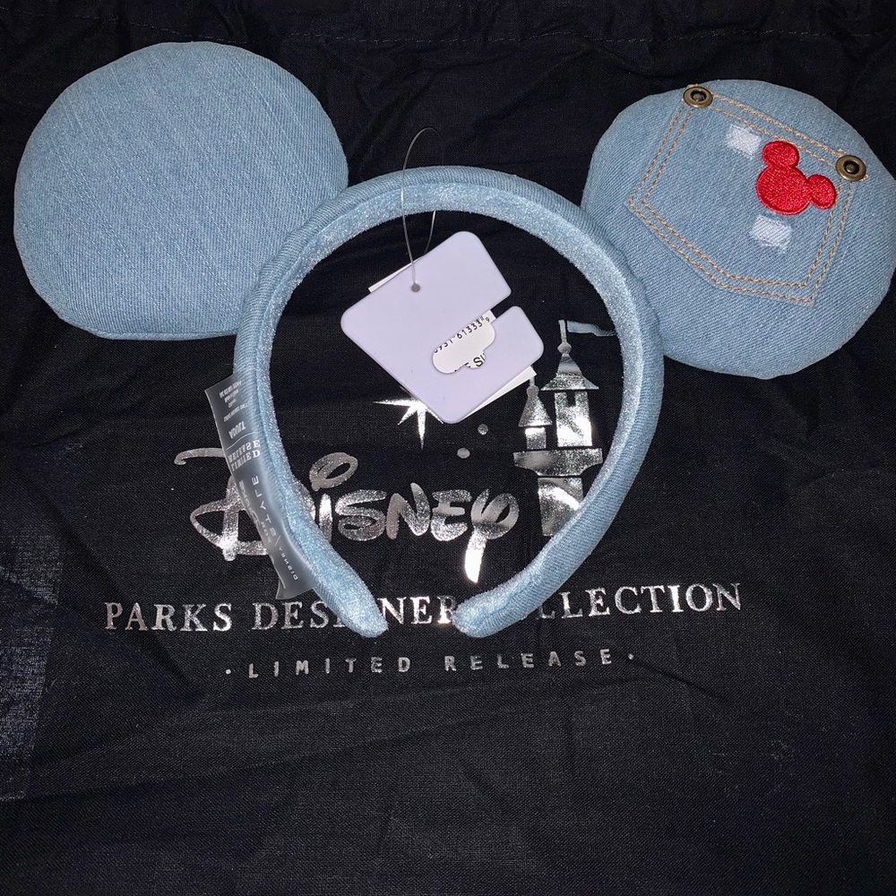 Disney designer denim ear headband